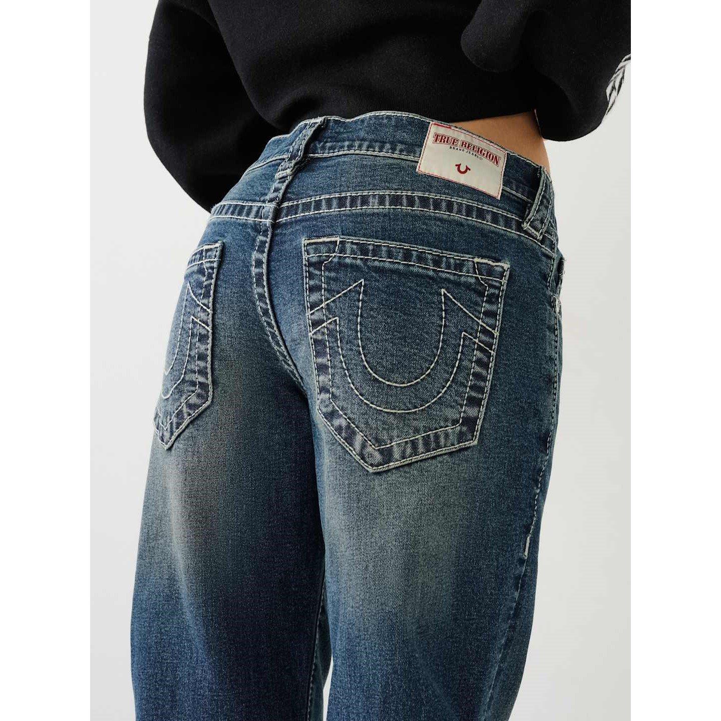 True Religion TR Washed Relaxed Jeans Womens