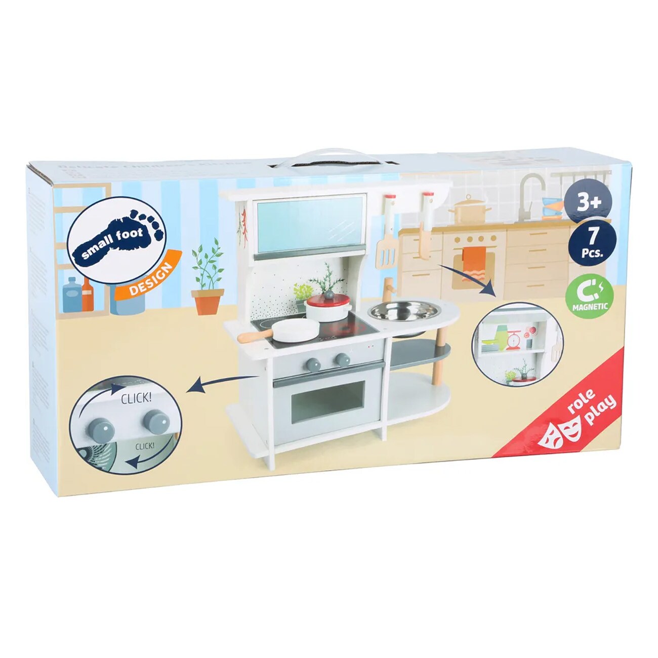 Smallfoot Kinderküche Grazil weiß Kinder-Küchenset