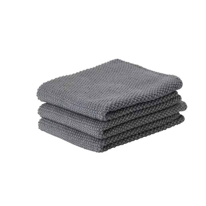 Zone Denmark - Reinigungstuch, 27 x 27 cm, cool grey (3er-Set)