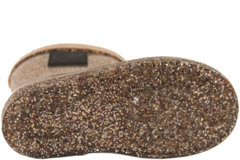 SOFIE SCHNOOR BEIGE GUMMISTØVLE MED GLIMMER