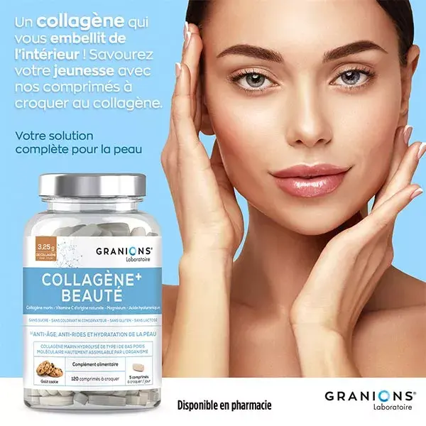 Granions Collagène+ Beauté Chocolat 120 comprimés à croquer