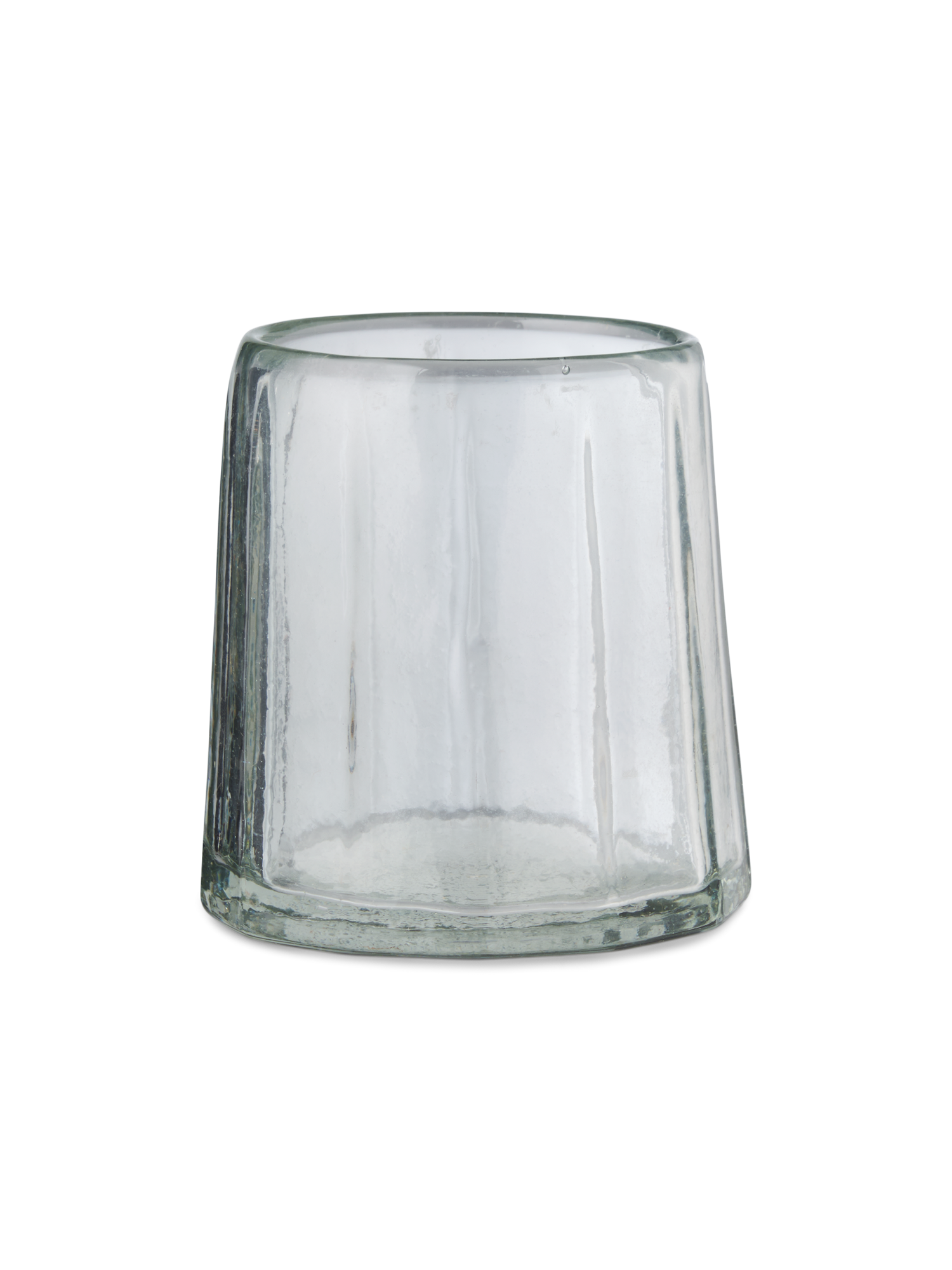 Fyrfadsstage | Glas. Ø7,5 x 8 cm. | Clear