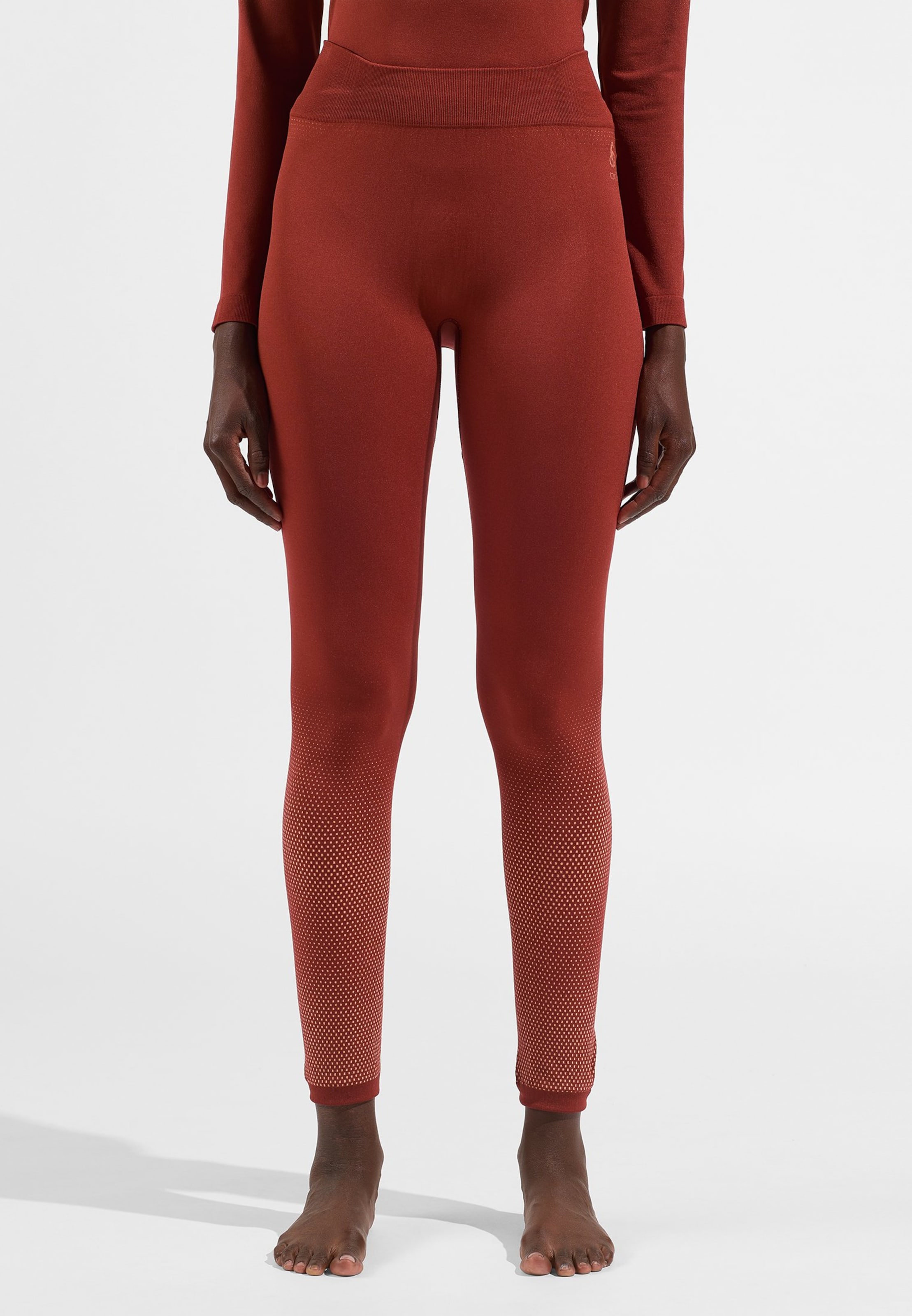 Performance Light Base Layer Tights in spiced apple