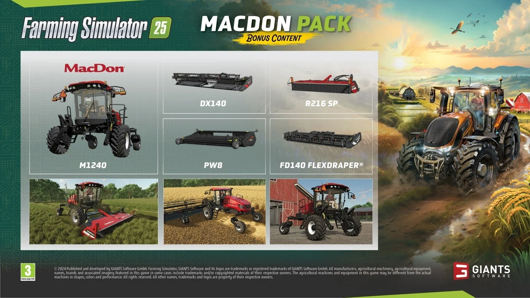 Logitech - Farming Simulator 25 og Logitech G Saitek Farming Simulator Controller bundle