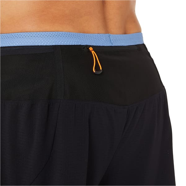 Short running ASICS FUJITRAIL SHORT PERFORMANCE BLACK/BLUE HARMONY