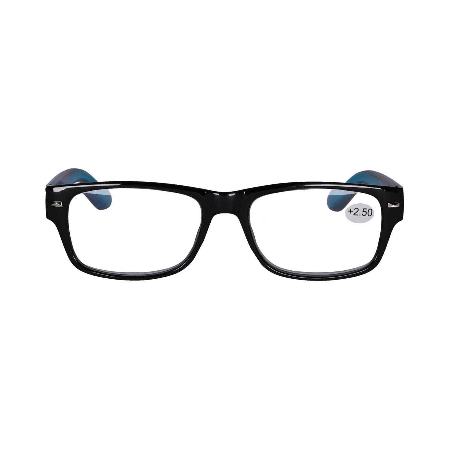 Star Optic Lesehilfe MD2 aus Kunststoff +2,5 Dioptrien schwarz/blau