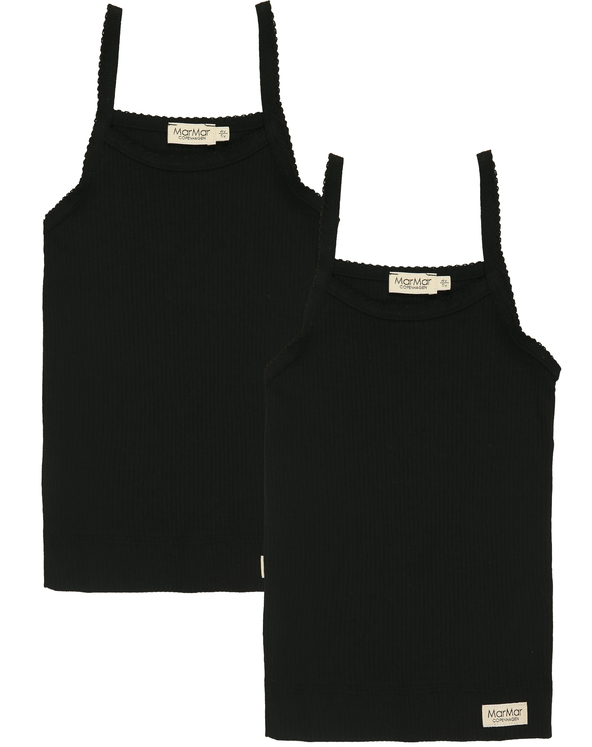 Unterhemd STRAP RIB 2er-Set in black