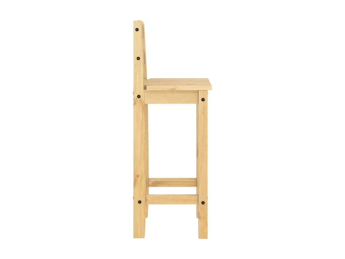 Ensemble de bar 5 pcs Bois de pin massif