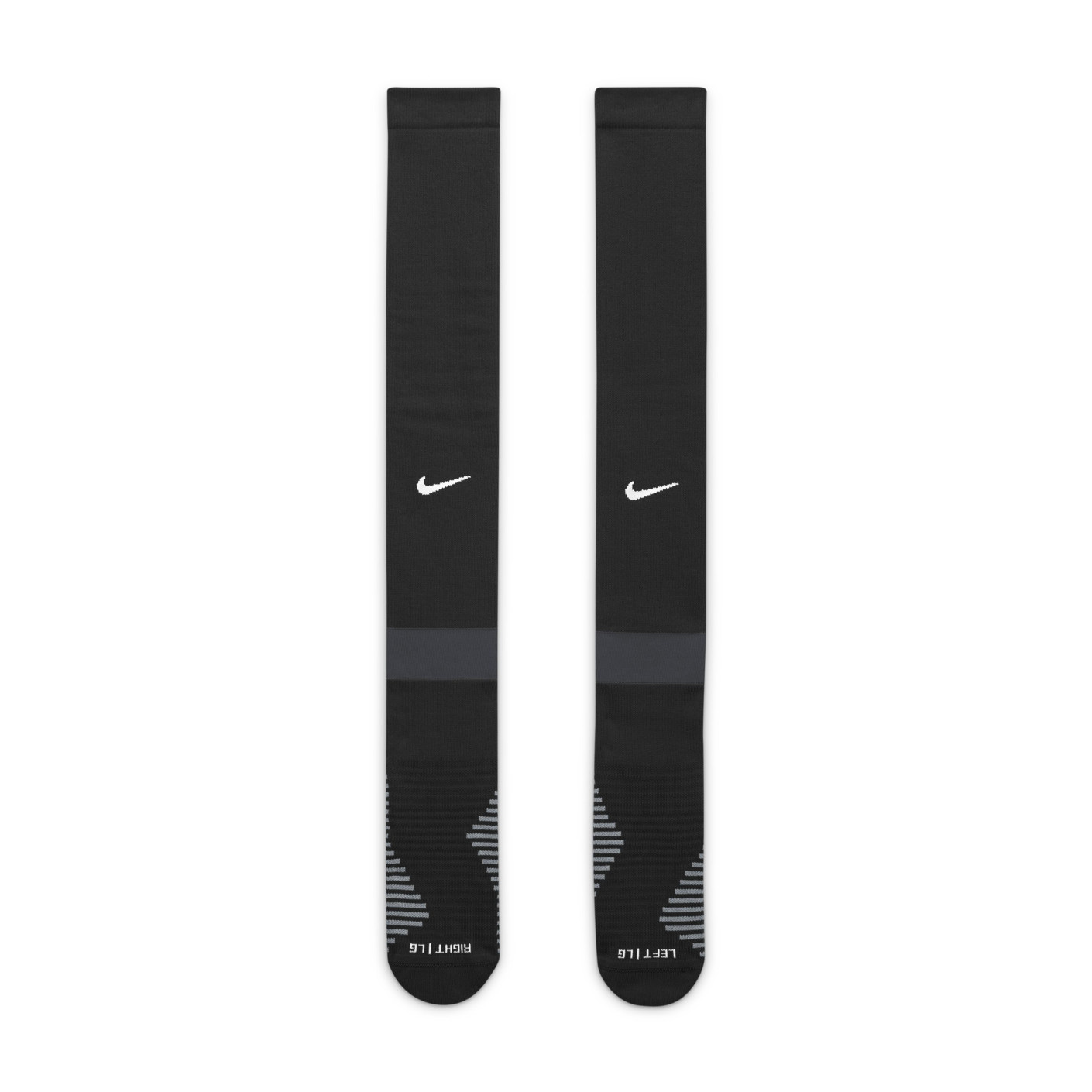 Nike Strike Voetbalsokken Zwart Donkergrijs Wit
