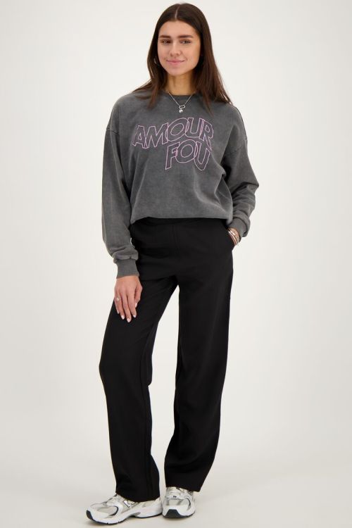Zwarte pantalon met elastiek