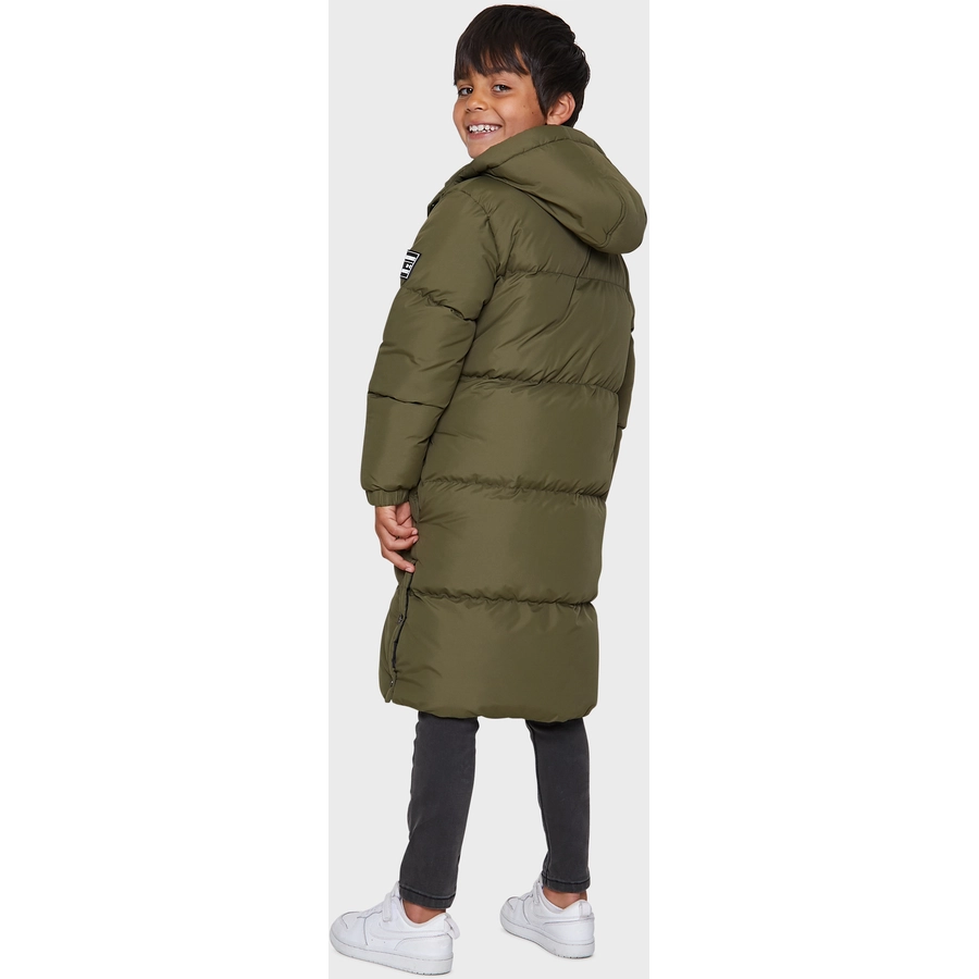 Threadboys Mantel Long Line Puffer Khaki