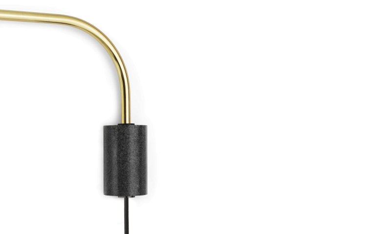 Normann Copenhagen Grant wandlamp 43cm zwart