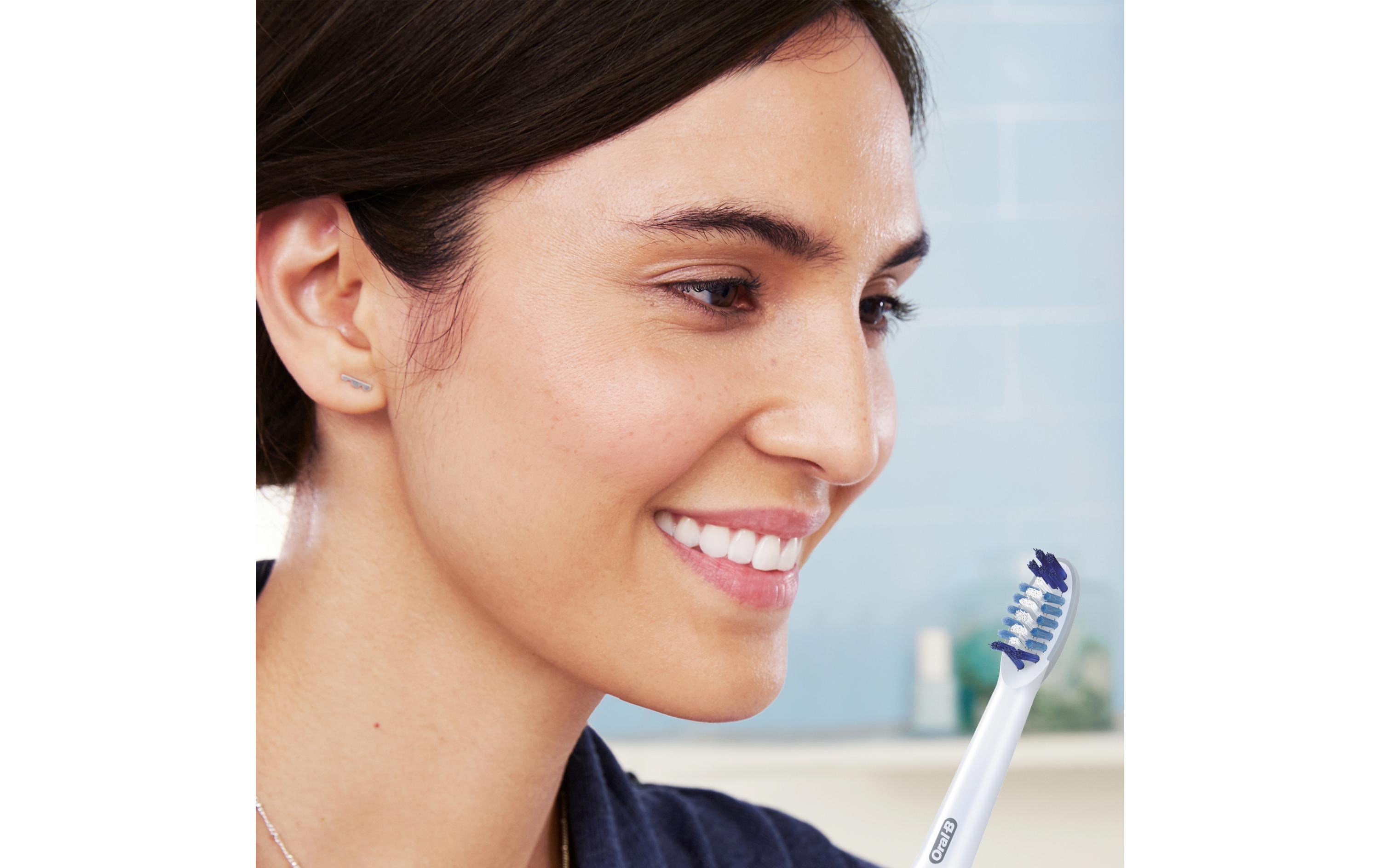 Zahnbürstenkopf Pulsonic Sensitive 4 StückErsatzbürsten für Oral-B Pulsonic Schallzahnbürsten