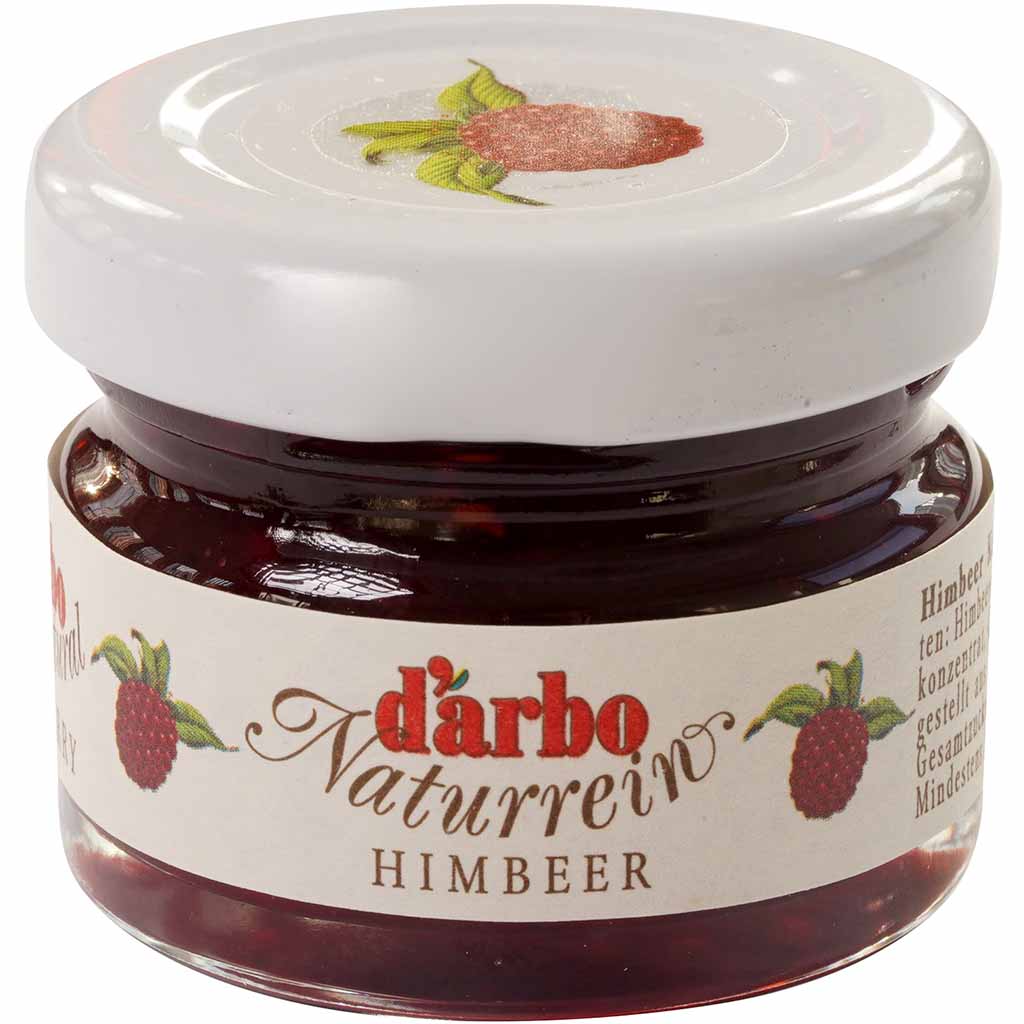Darbo Naturrein Konfitüre extra Himbeere Minigläser 60x28g=1680g MHD:1.10.26