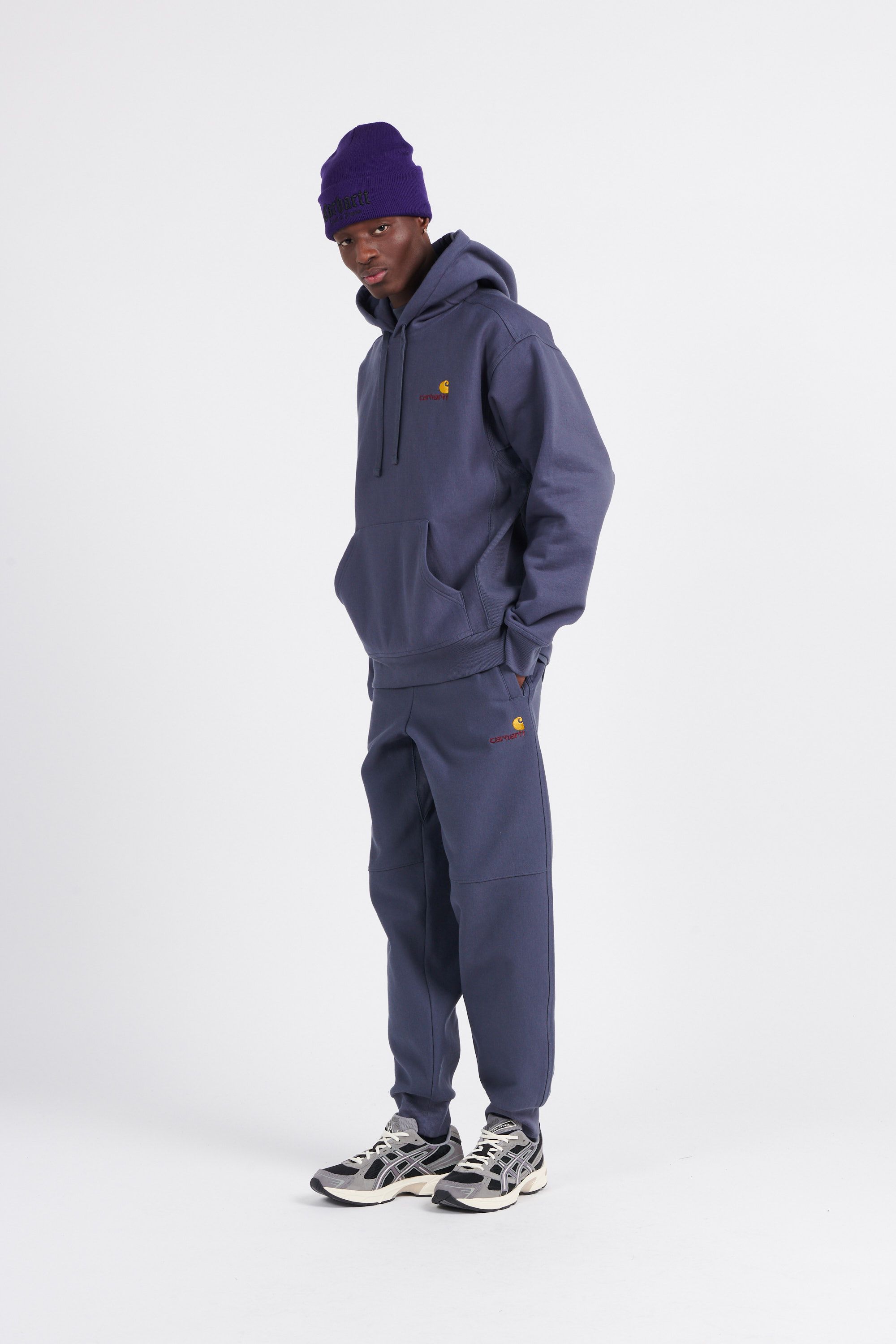 CARHARTT WIP Hoodie AMERICAN SCRIPT Gris
