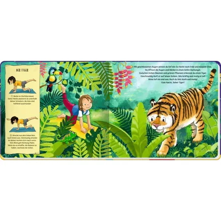 Coppenrath Verlag Schlafanzug-Yoga - Kinderyoga-Bilderbuch mit Poster