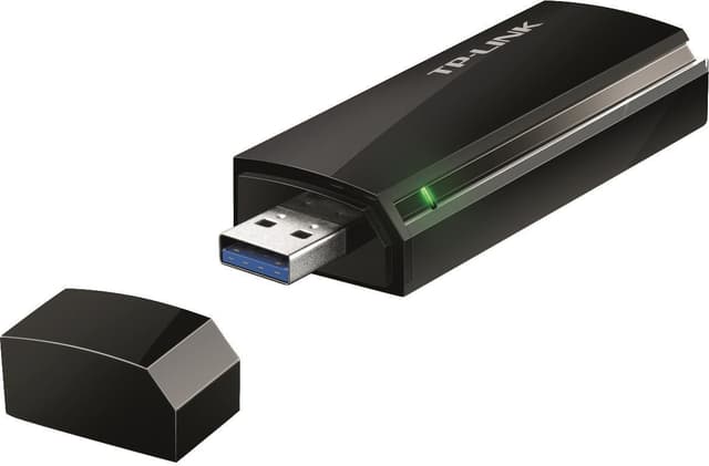 TP-Link AC 1200 Trådløs USB-adapter, Dual Band, 802.11b/g/n/ac, sort