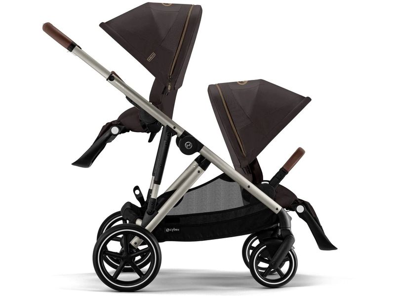 CYBEX Gold Kinderwagen Gazelle S Dunkelbraun Kinderwagen mit 20 Kombinationen