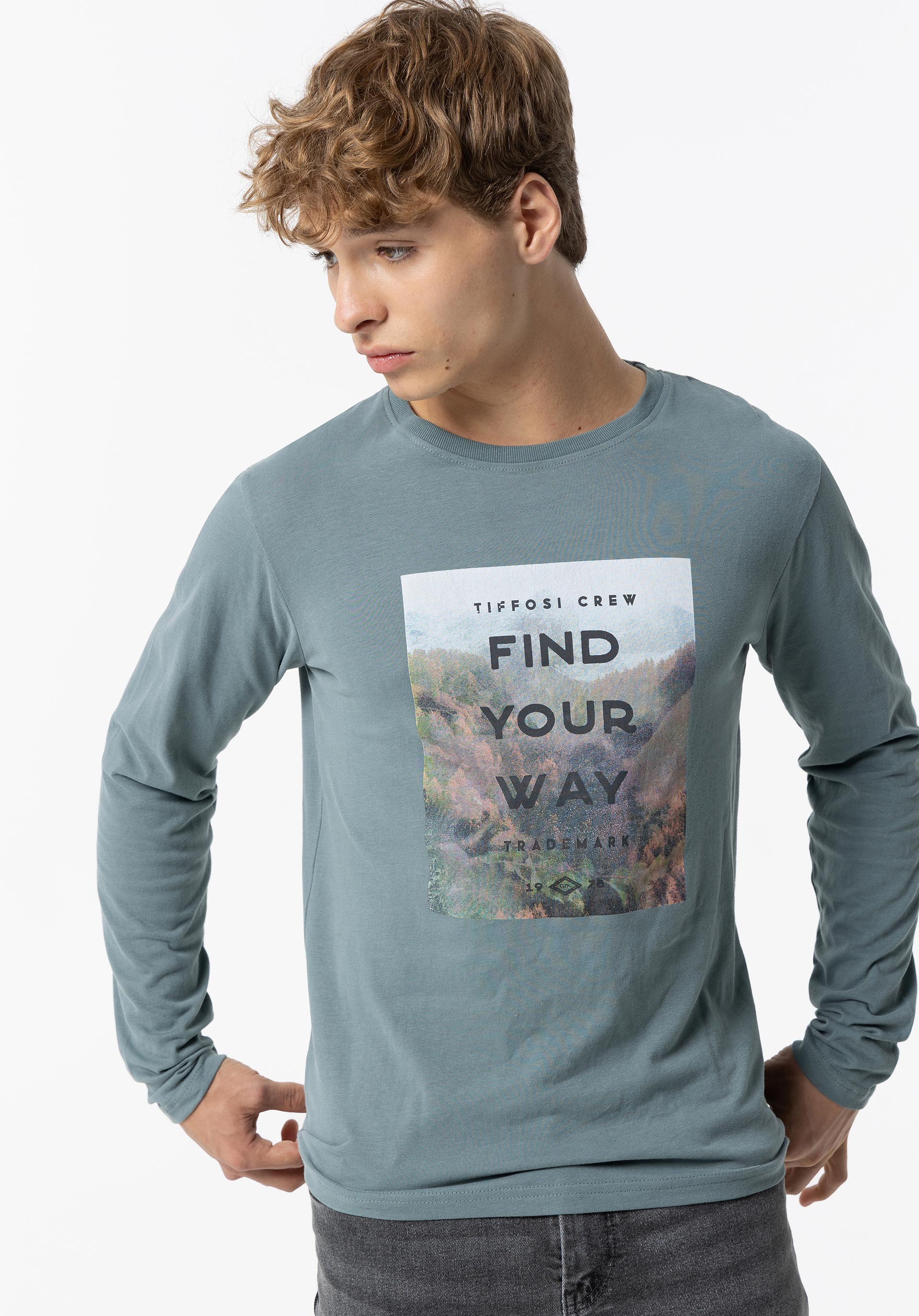 T-shirt com Estampado Frontal
