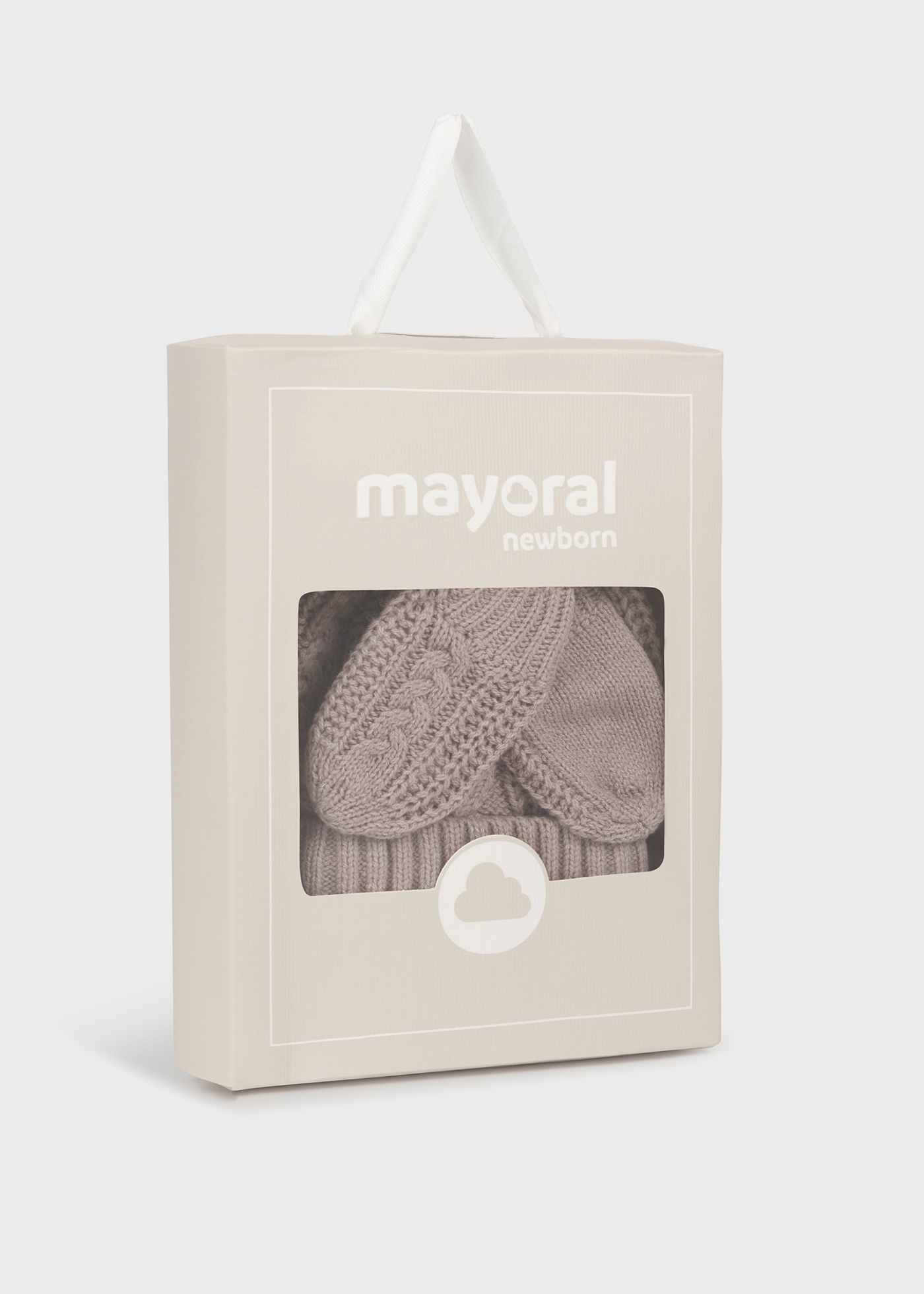 Conjunto de gorro e luvas para recém-nascido
