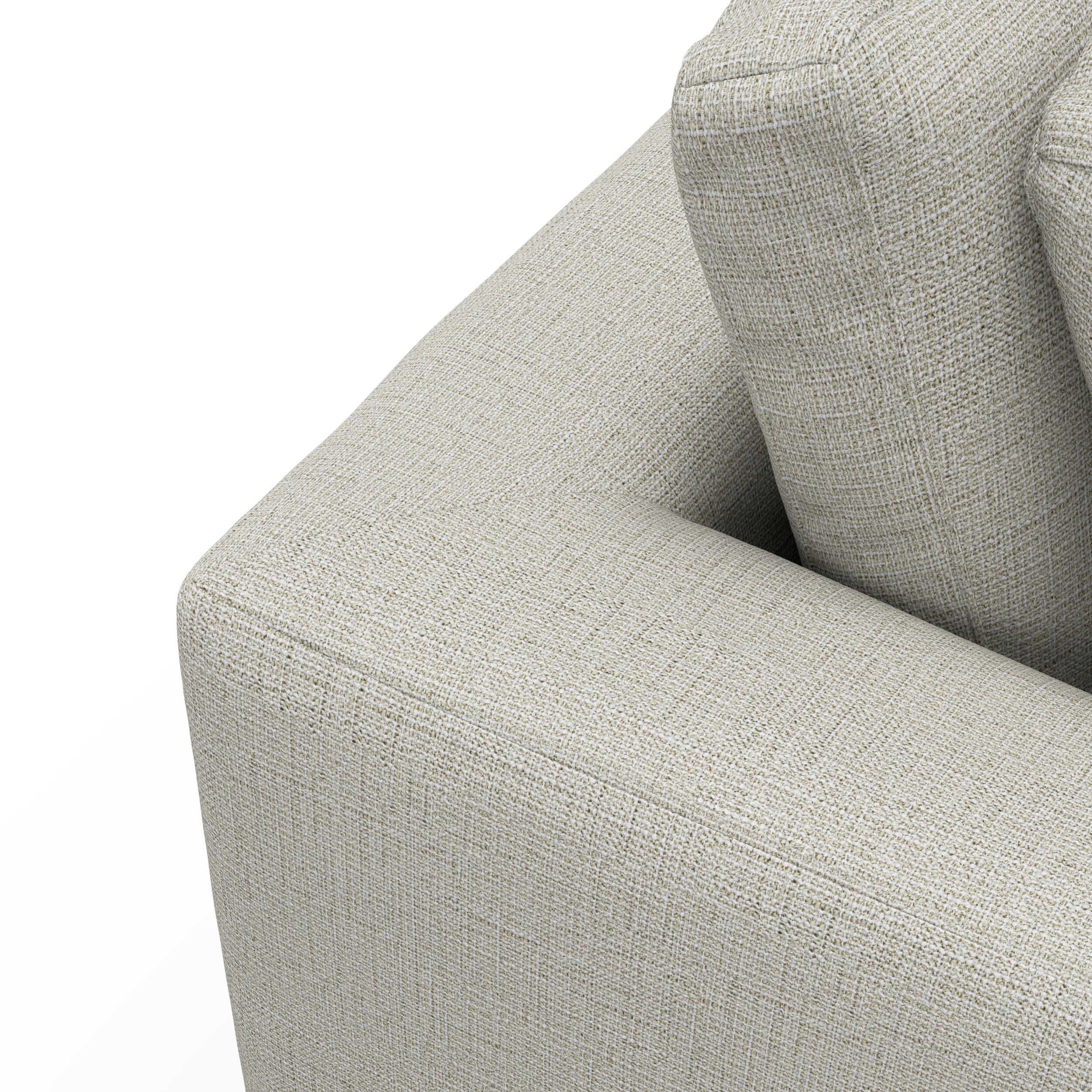 Angolo venstrevendt sofa med pufafslutning