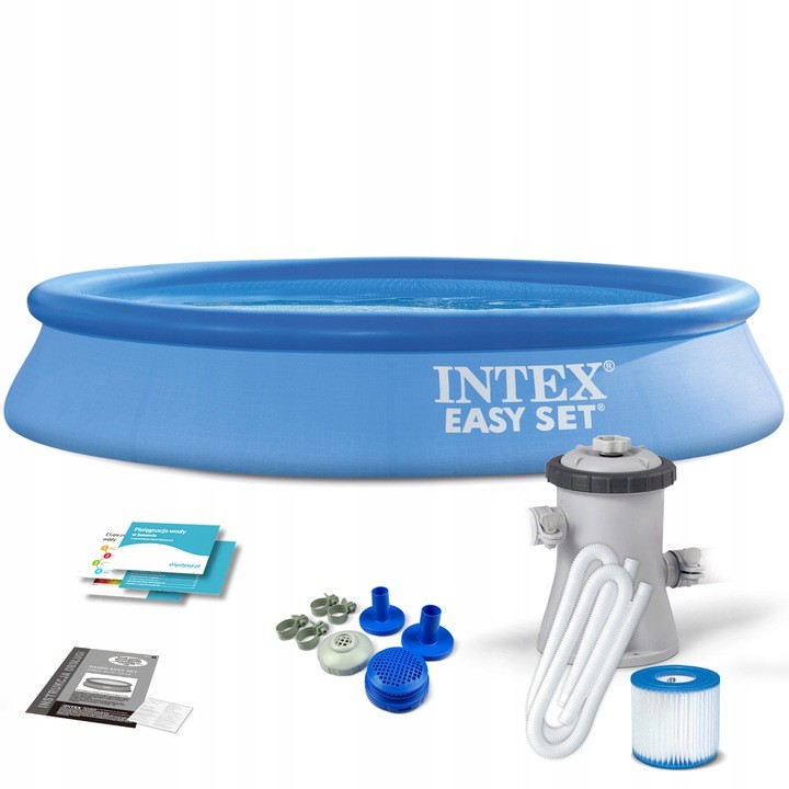 INTEX -Easy Set Pool Set m/12V Filter Pumpe ( 3.077 L)
