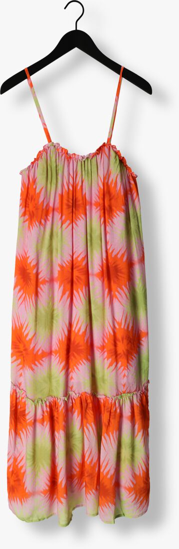CIRCLE OF TRUST oranje circle of trust midi jurk jessy dress