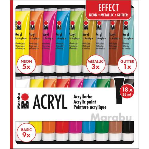 MARABU Acrylfarben Set EFFECT