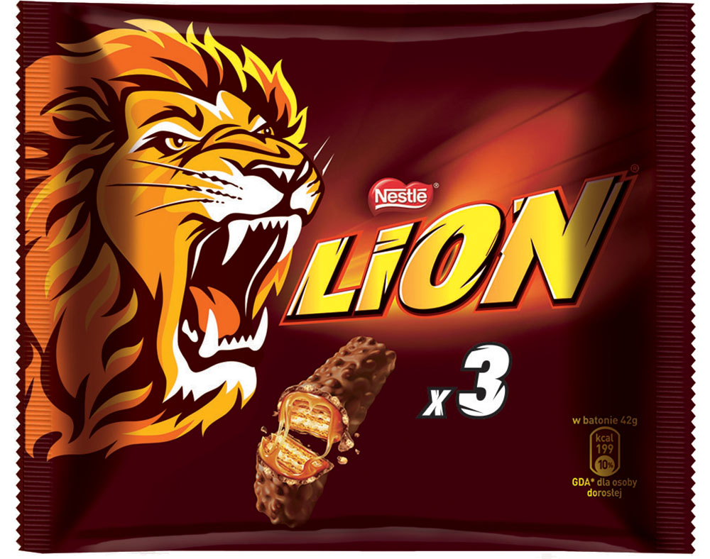 CHOCOLATE LION SNACK 3X42G