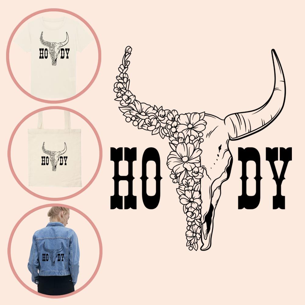 Kleding transfer Howdy