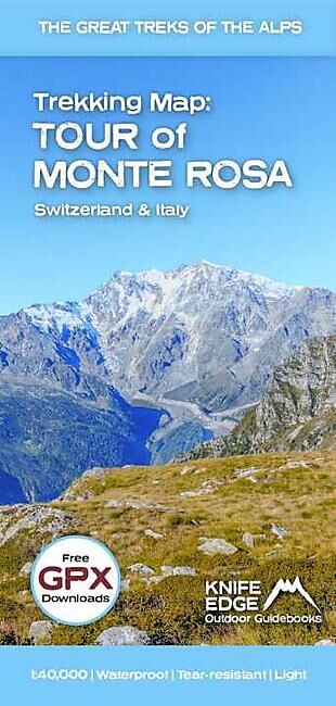 TOUR OF MONTE ROSA TREKKING MAP