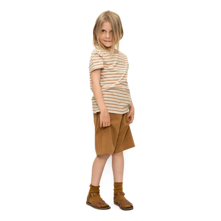 Minimalisma T-Shirt Rayé Coton Bio | Beige