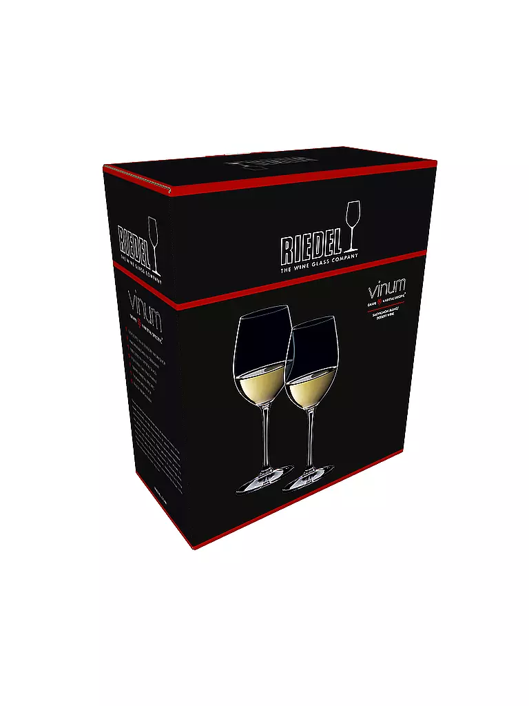 RIEDEL Weissweinglas 2er Set VINUM Sauvignon Blanc / Dessertwein 350ml transparent