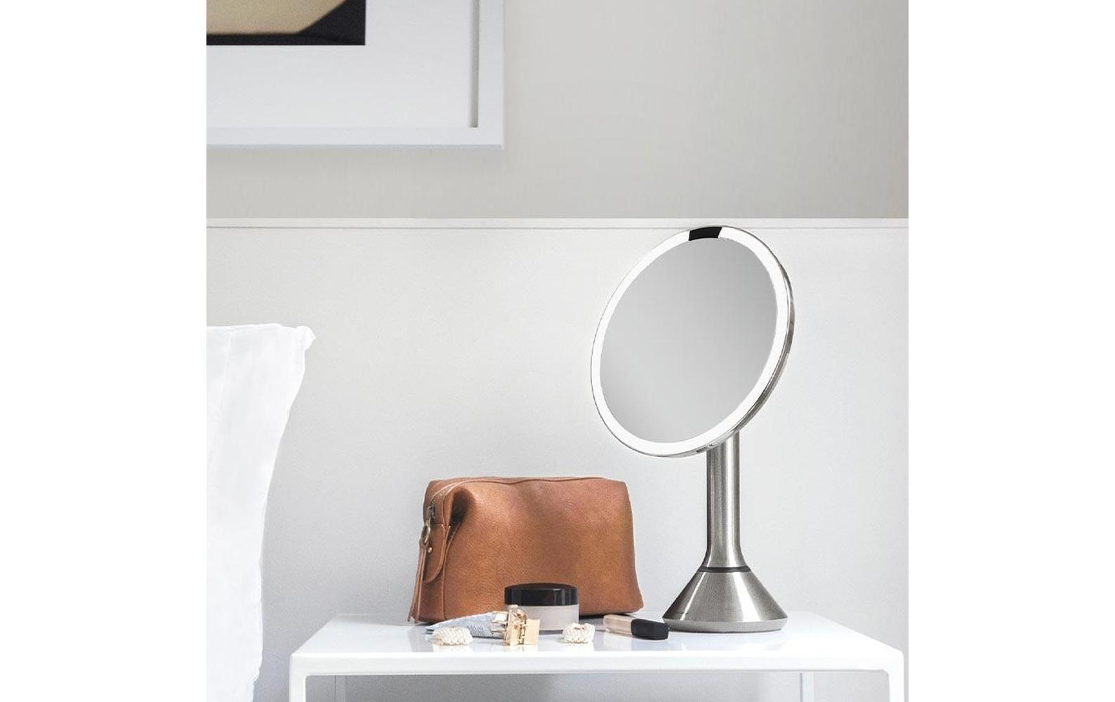Kosmetikspiegel mit Sensor Touch control Silber<br>Sensorspiegel mit Touch-Helligkeitsregelung