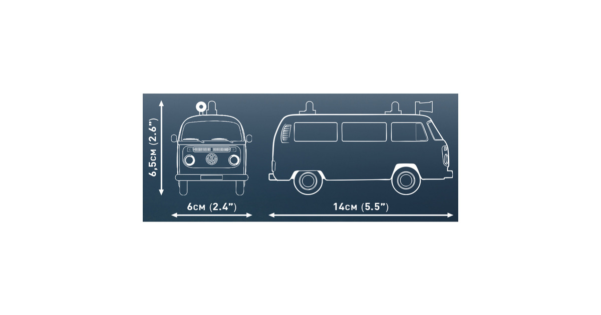 COBIVolkswagen T2b Brandweerwagen Constructiespeelgoed  (Schaal 1:35)