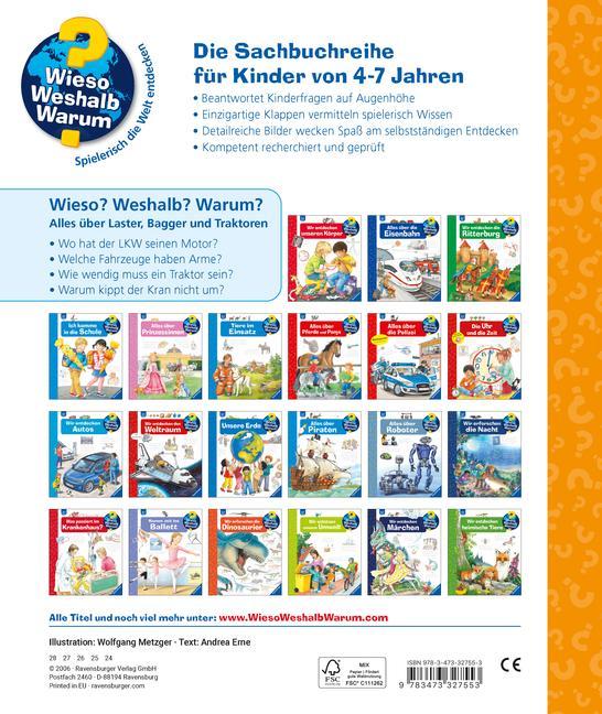 Alles über Laster, Bagger und Traktoren / Wieso? Weshalb? Warum? Bd.38