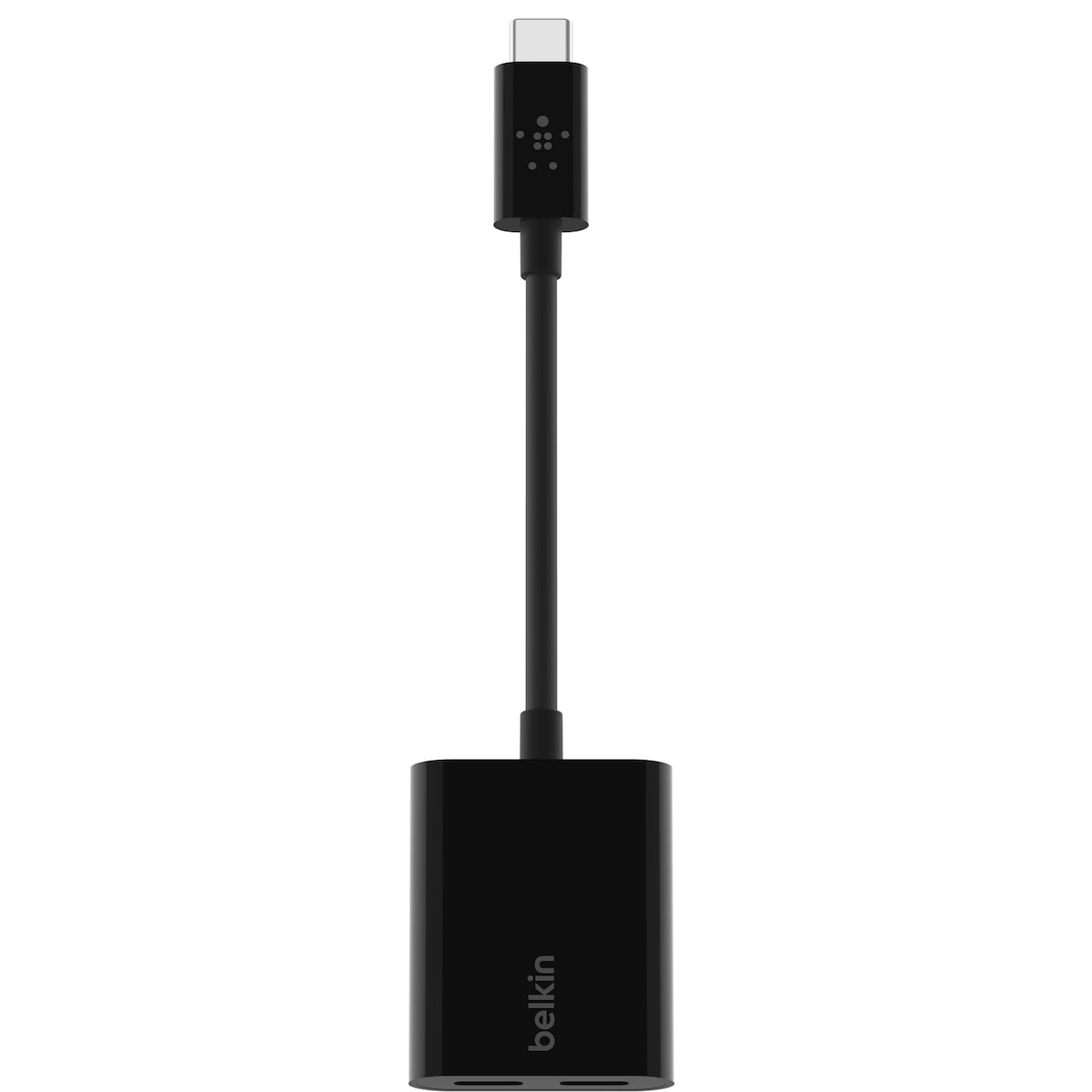 Belkin USB-C lyd og ladeadapter (sort)