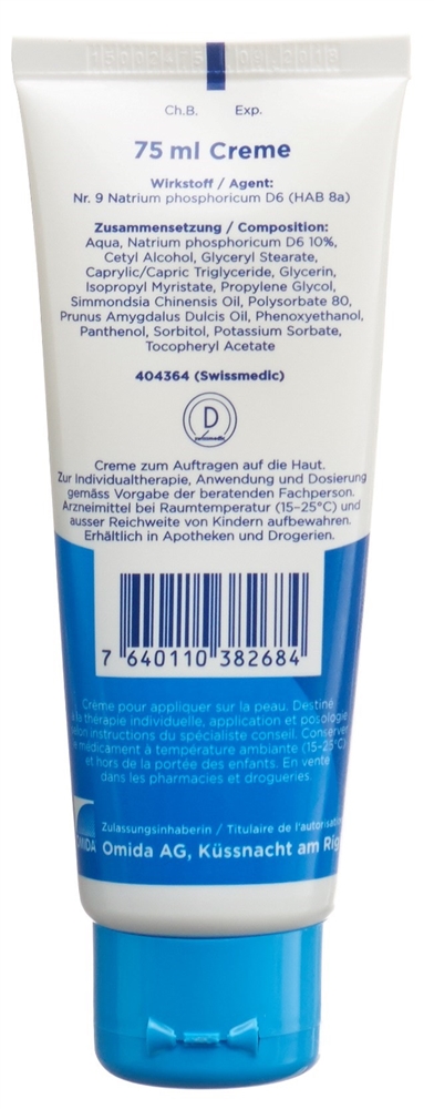 Omida Nr9 Natrium phosphoricum Creme 6 D Tb 75 ml
