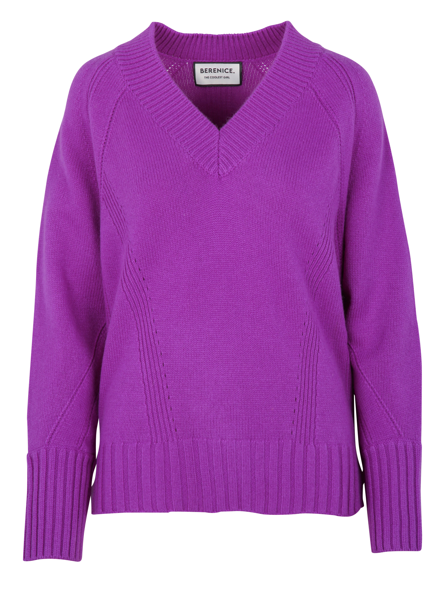 ARRY - Pull col V en laine | Violet