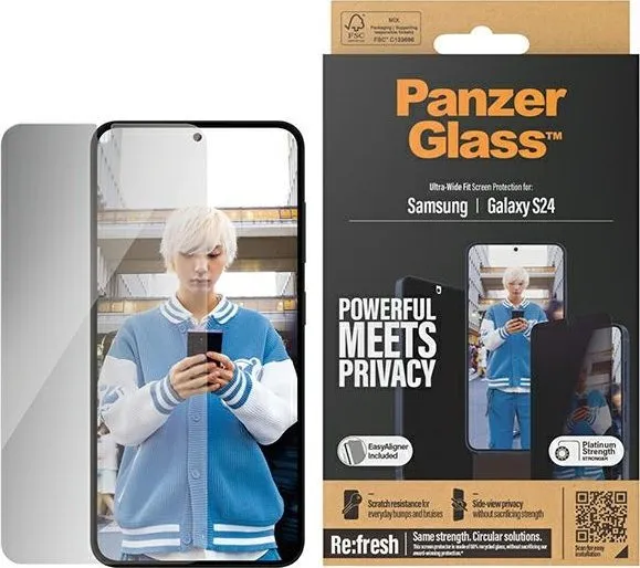 PanzerGlass™ | Privacy Edition - Skærmbeskyttelse - Ultra-Wide Fit | Galaxy S24
