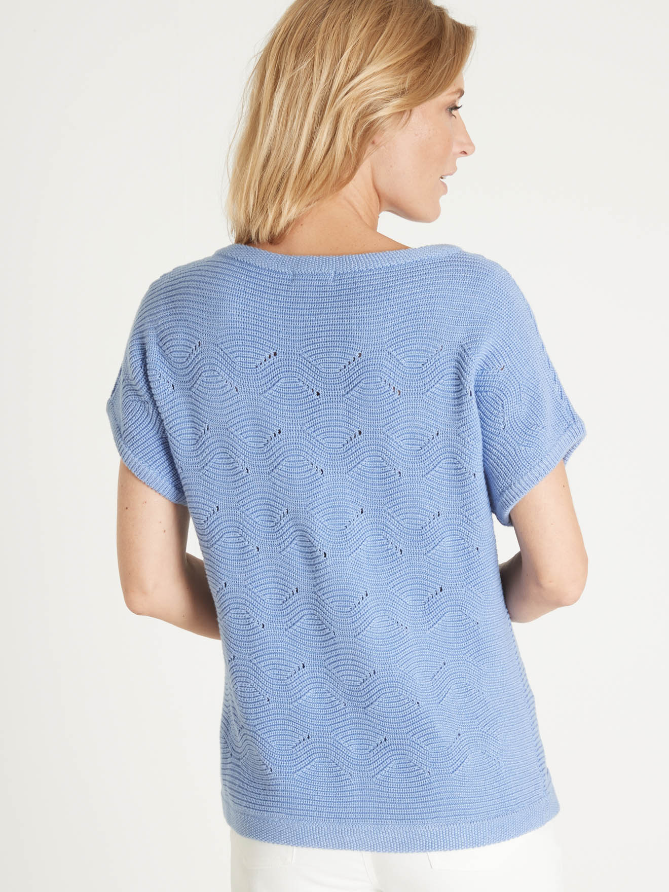 Pull maillle fantaisie manches T