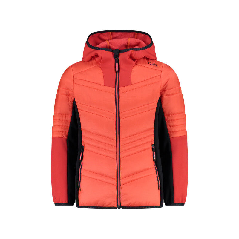 Girl's hybrid jacket with ripstop - Doudoune enfant