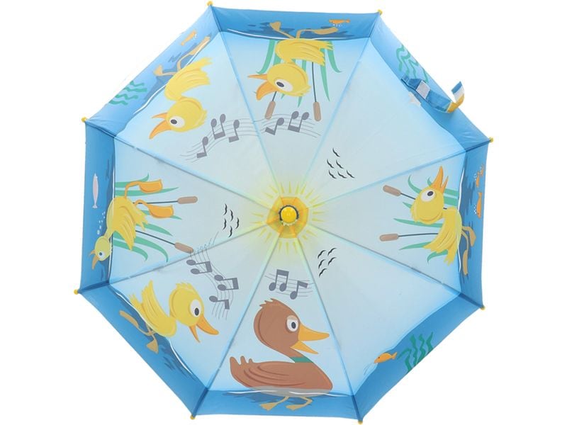 Esschert Design Schirm Enten Blau/Gelb Regenschirm