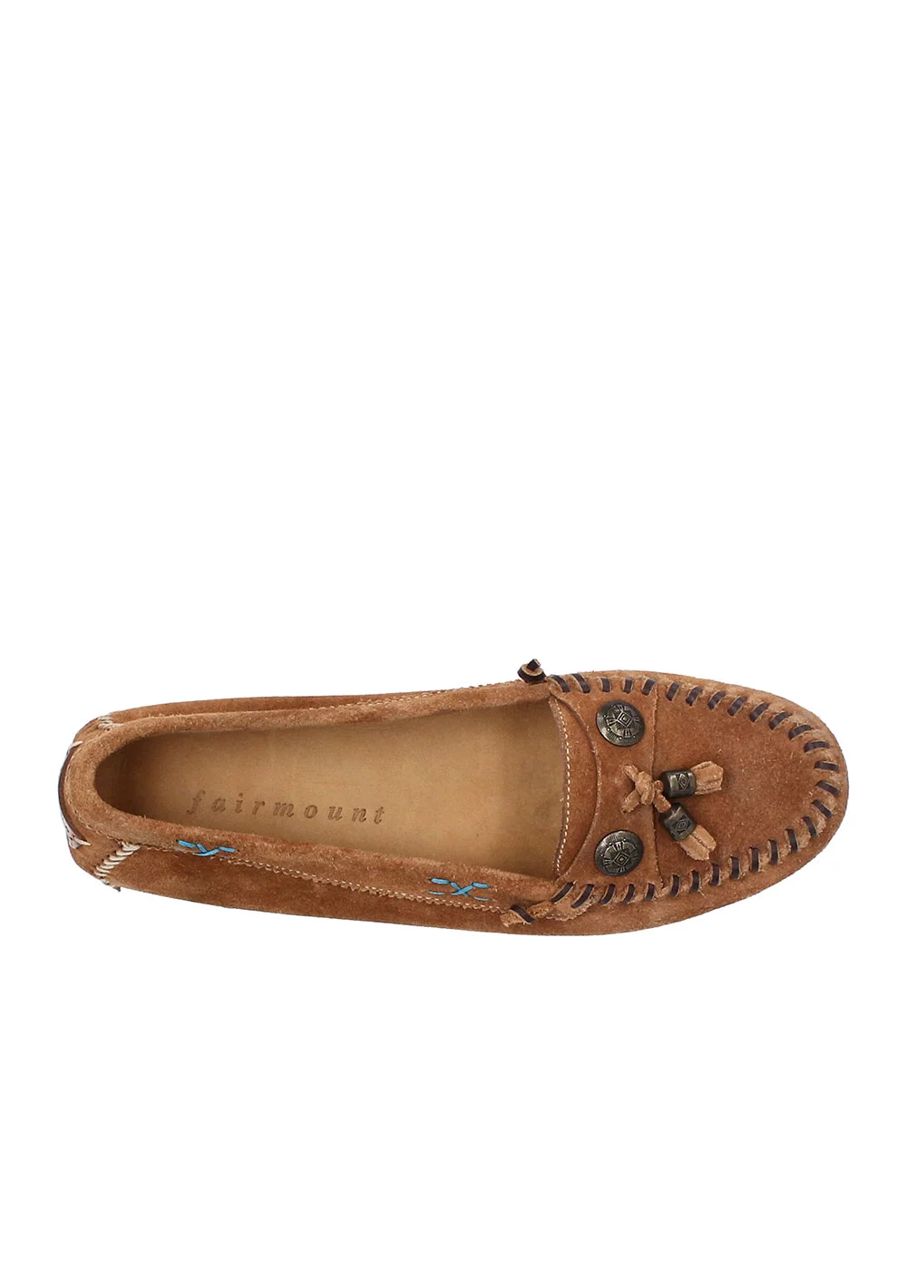 MOCASSIN FANCY DRIVER NAVAJO VELOURS CAMEL