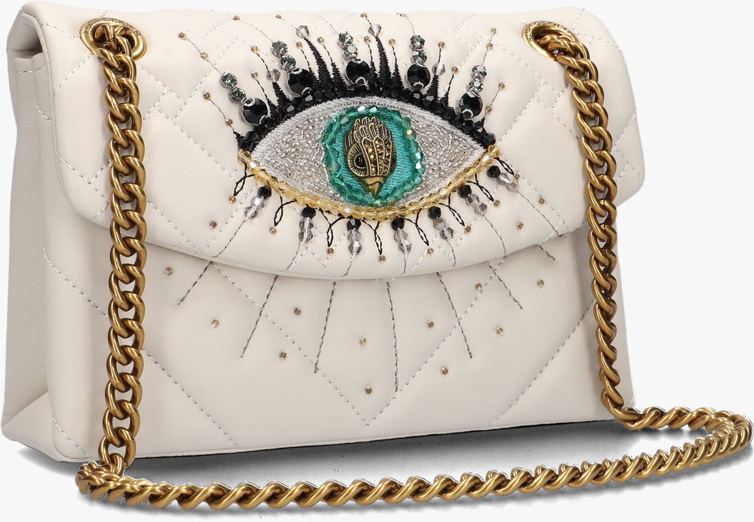 KURT GEIGER LONDON beige kurt geiger london schoudertas mini kensington eye