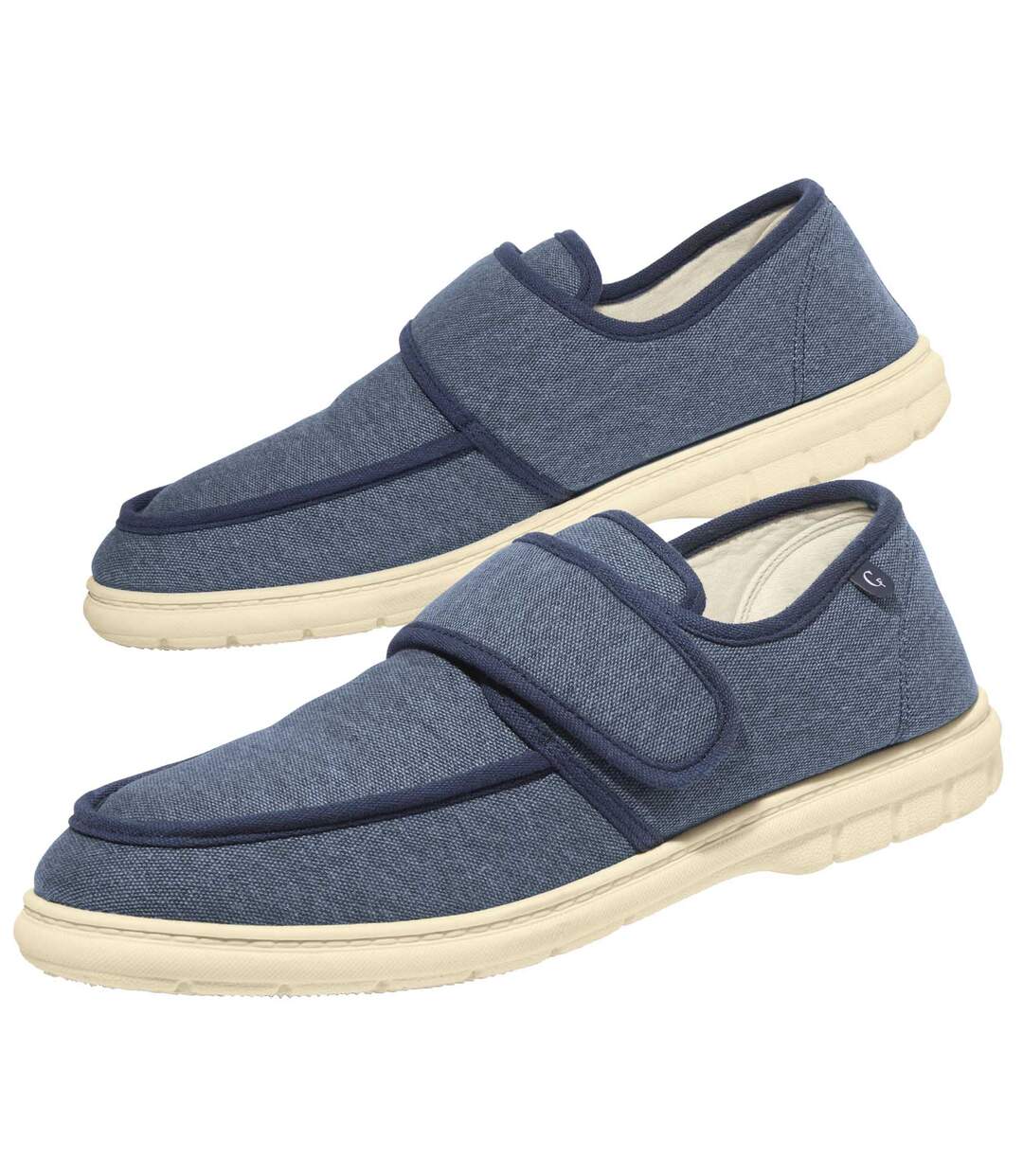 Mocassins en Toile Scratchés
