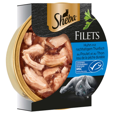 Sheba Katzenfutter Filets Huhn mit Thunfisch