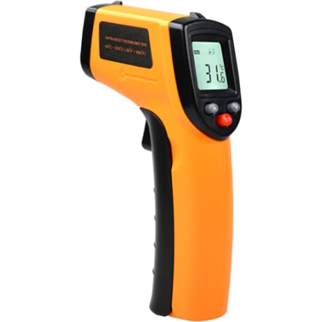 Napoli infrarød termometer - orange/sort