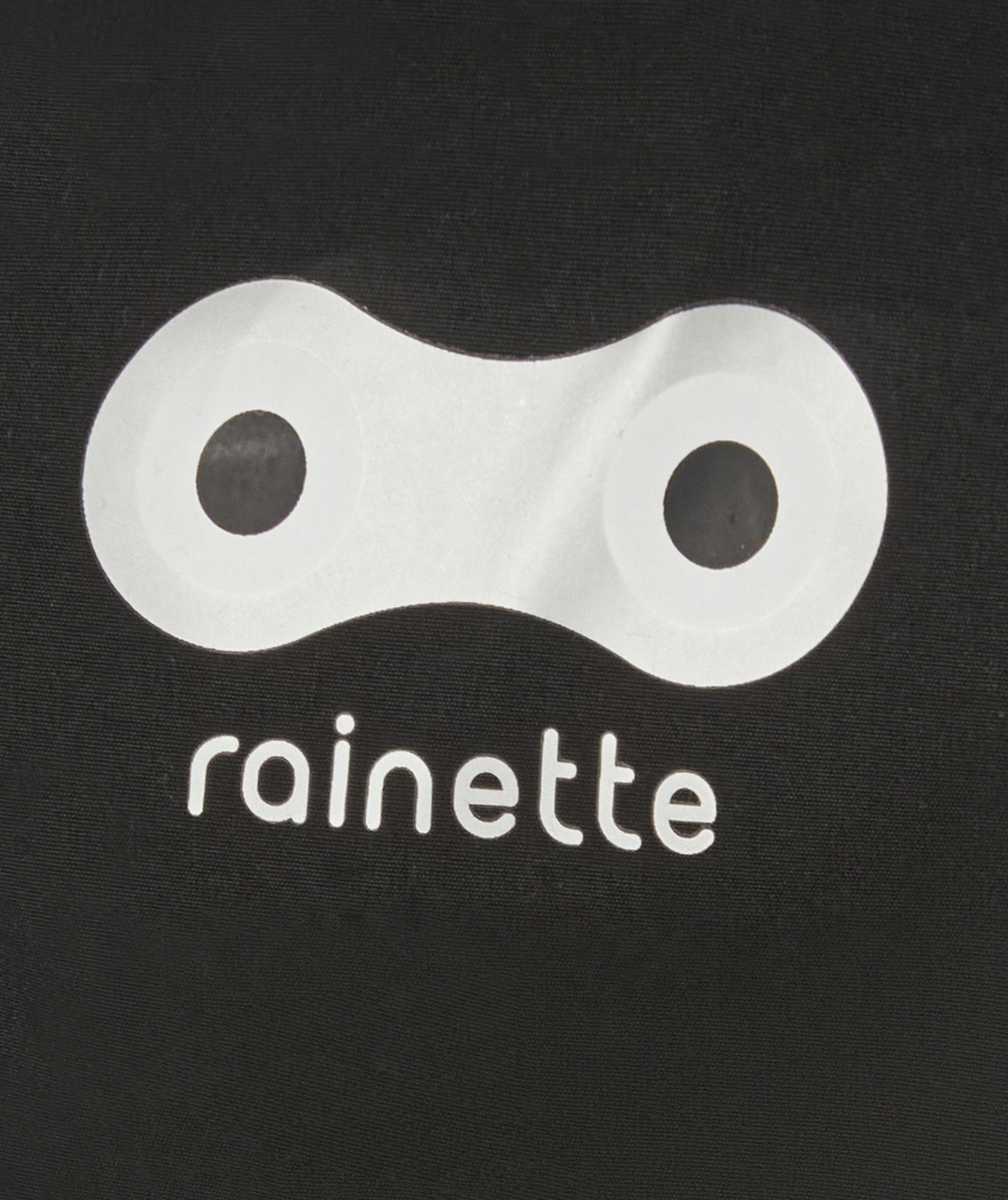 RAINETTE SHOPTABLIER NOIR POUR SIÈGE BÉBÉ DE VÉLO