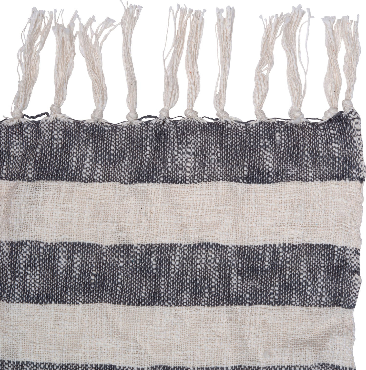 Intratuin plaid Momoko grijs / beige 170 x 130 cm